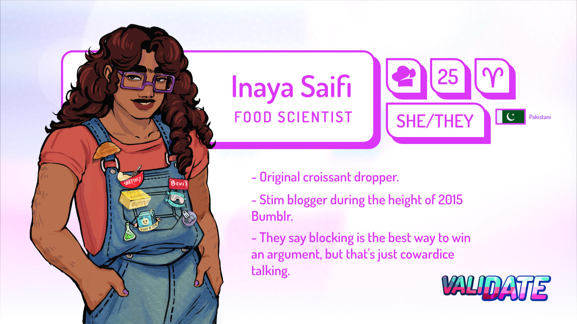 Meet Inaya Saifi! 25 / aries / she/her, they/them.
